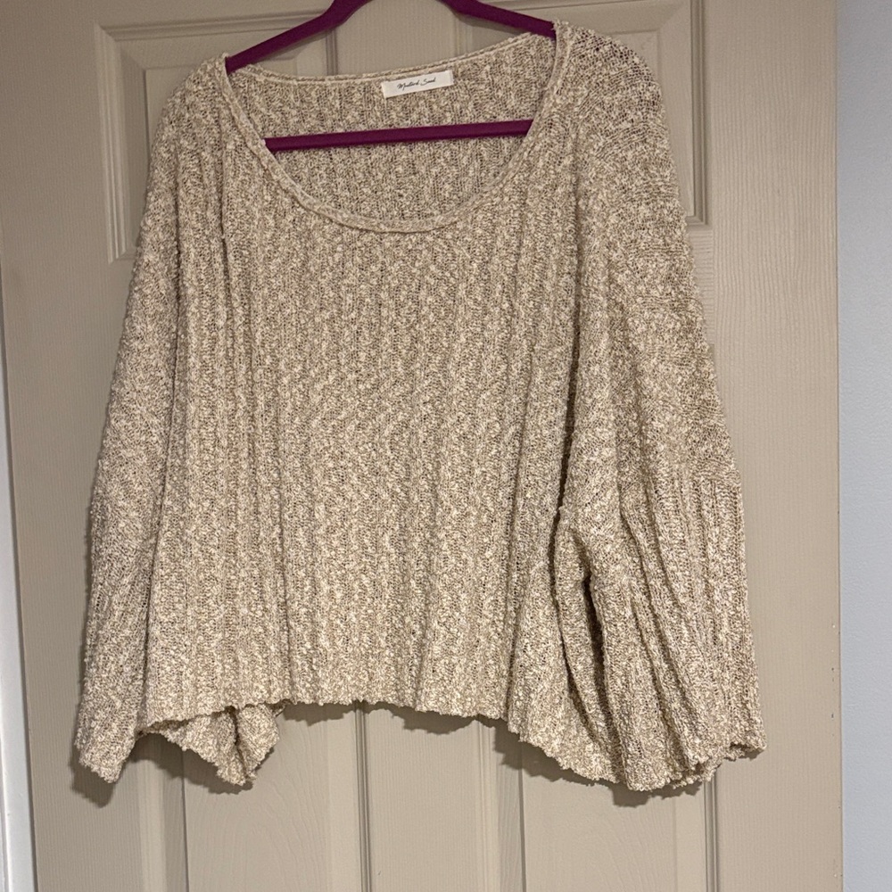Mustard Seed Cream Textured Top